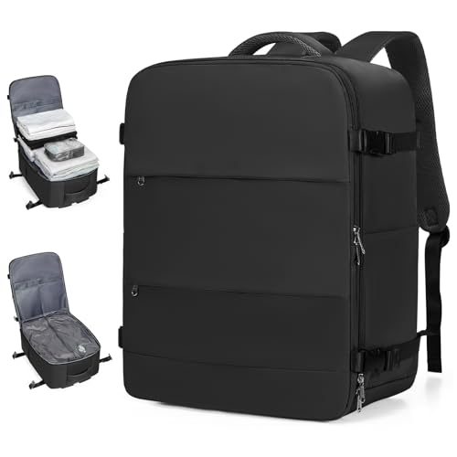 Image of coofay Large Vacuum Backpack Travel with Pump Vacpack Travel Backpack with Vacuum System Compression Backpacks for Travel Easy Vac Pack Carry on Luggage