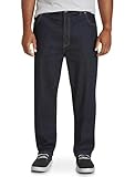 Harbor Bay by DXL Men's Big and Tall Continuous Comfort Stretch Jeans Dark Rinse x