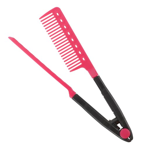 FOMIYES Peine Para Alisar El Cabello Clip En Forma De V, Peine De Peluquería Diy Para Peinar y Alisar Cabello Rizado o Desordenado En Casa