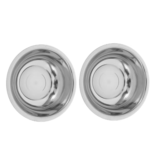 FOYTOKI 2pcs Stainless Steel Foot Bath Basin 29cm Thick Non-magnetic Metal Foot Soaking Tub Portable Wash Basin for Home Spa and Pedicure Use