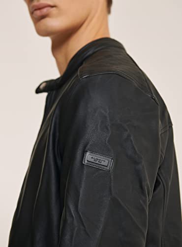 Alcott Giubbotto con Zip Effetto Pelle Uomo (Nero