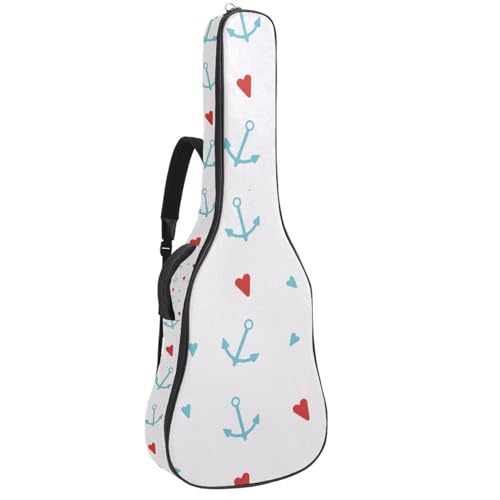 Housse pour guitare acoustique ajustable contre les rayures motif orange