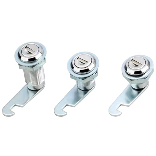 XOXISQHY Cam Lock with 16 20 30mm for Outdoor Mailbox File Cinet Tool Box Locker Furniture Hardware MX06 G 1Pcs(Key Aliked 30mm)
