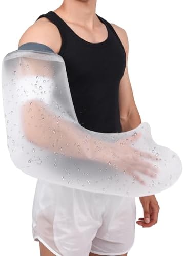 COMFYTHERA Große wasserdichte Armgussabdeckung für Dusche, Handwundschutz, Bad, Erwachsene, wasserdichte Gipstasche, Duschen für Operationen, Bandage, gebrochene Hand, Handgelenk,