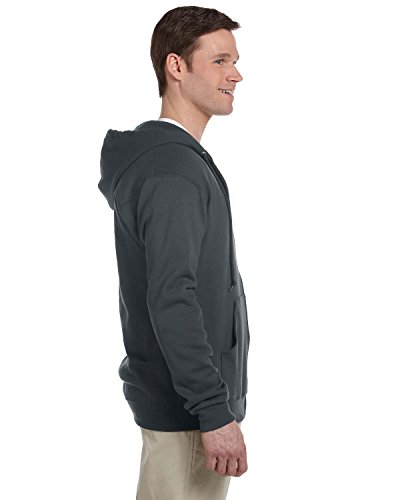 Sweats à capuche athlétiques coupe ample couleur noir Jerzees 993 2XL