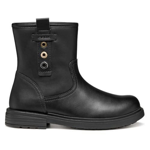 Geox J Eclair Girl, Bota de Tobillo, Negro, 35 EU