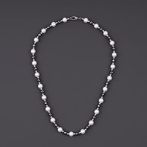 GAVU Pearl Necklace for Men, Mens and Womens Beaded Necklaces4