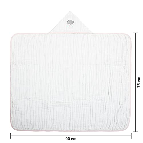 Papi Textil Toalha De Banho Papi Soft C/Capuz Bord 90Cm X 75Cm Contem 01 Un