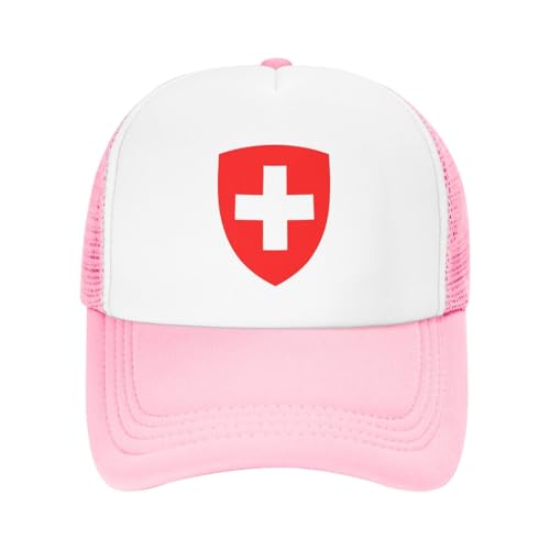 National Emblem of Switzerland Mesh Toddler Hat Sun Protection Baby Boy Baseball Cap for Outdoor Beach Kids