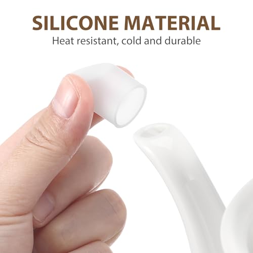 DEARMAMY Silicone Teapot Spout Covers 10Pcs Heat-Resistant Kettle Spout Protectors Leak-Proof Drip-Proof Sleeve for Glass Teapots and Coffee Pots - Image 3