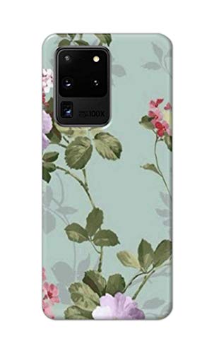 Image of Printed Hard Back Cover Case for Samsung Galaxy S20 Ultra 4G | Samsung S20 Ultra 5G Back Cover (Floral Painting) -1302