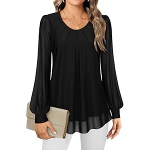 Gemulate Women’s Blouses Long...