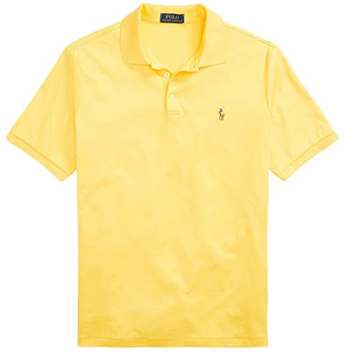 Image of Polo Ralph Lauren Men Medium Fit Interlock Polo Shirt YellowFinSigPny, M