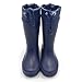 Amoji Kid Rain Boots Boy Mud Rubber Garden Farm Boots Waterproof Rain Shoes YX6517 Navy 4.5-5 Big Kid