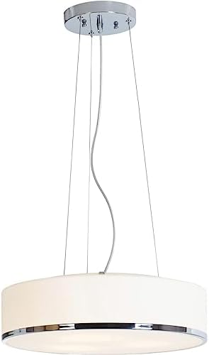 Aero - LED Light Pendant - Chrome Finish - Opal Glass Shade