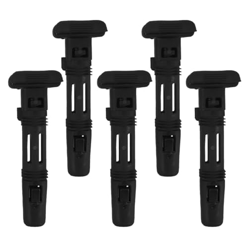 JUMPLAWN 5pcs Adjustable Car Seat Headrest Guide Inserts Plastic Tubes for Enhanced Support Vehicles Versatile Headrests Post Guide for Comfort Cars Homes and Offices