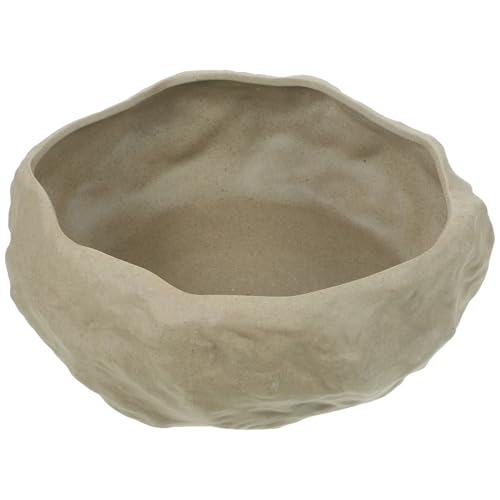 NUOBESTY Vaso da Fiori in Ceramica Effetto Pietra Grande Ciotola per Piantare Ninfee e Narcisi Contenitore Idroponico Decorativo per Giardino e Interni