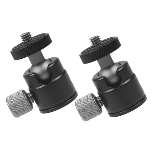 DOITOOL Sturdy Aluminum Alloy Camera Tripod Head 2pcs Ball Mount Clamp for Projector