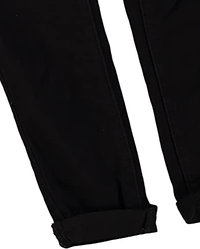 DKNY Girls 4-6X Girls Full Length Super Soft Stretch Denim Jeans (Black, 4)4