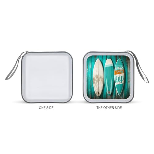 Étui de rangement pour 40 CD DVD modèle moderne turquoise One Size - 6