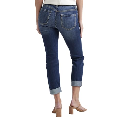 JAG Women's Carter Mid Rise Girlfriend Jeans, Mid Vintage2