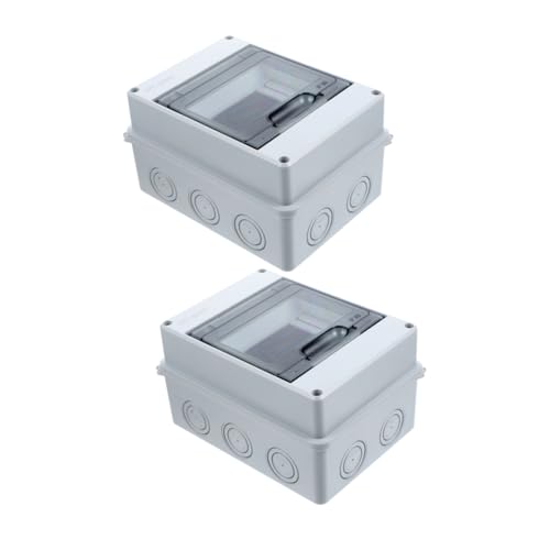 Caja de distribución de 3 series con ventana transparente e instalación exterior 4