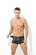 Bodywear4you Herren Ouvert Boxershorts Leder Optik Wetlook sexy Unterwäsche, Dessous Reizwäsche für Männer, Clubwear Jockstraps Po offen Shorts Kunstleder (as3, alpha, xx_l, regular, regular, schwarz)
