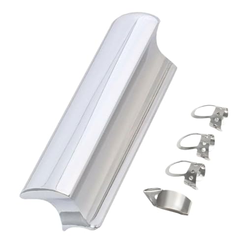 BESTonZON Adjustable Guitar Picks Set Metal Guitar Slide Tone Bar for Diy Electric