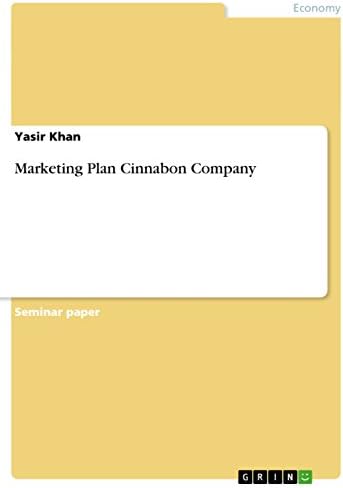 Marketing Plan Cinnabon Company Kindle Edition