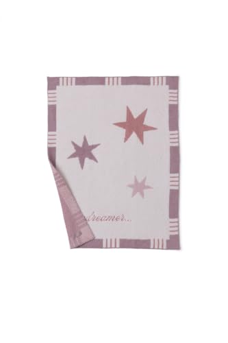 Image of Barefoot Dreams CozyChic Starry Daydreamer Stroller Blanket, Teaberry Multi, 30 inchx40 inch