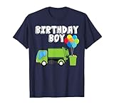 Garbage Truck Birthday Boy Balloons Birthday Party T-Shirt