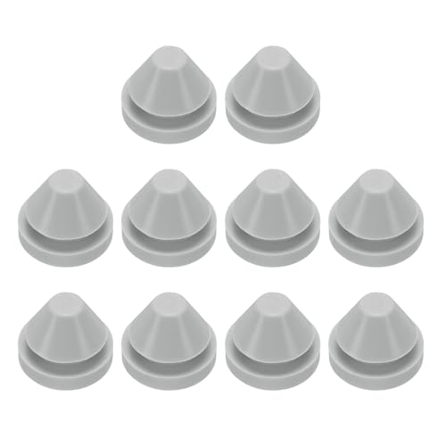 Image of uxcell 10pcs 1 /2 Inch (11.5mm) Silicone Grey Hole Plugs
