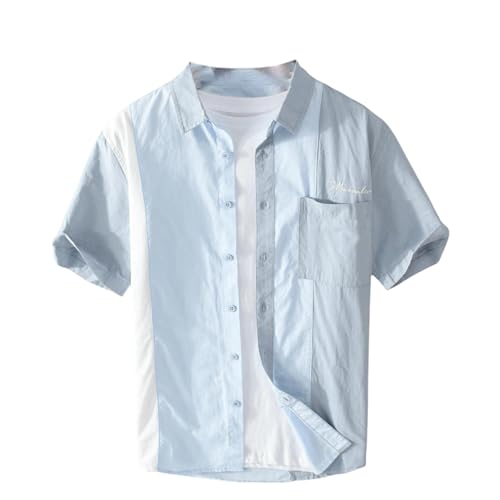 Chemise d'été homme manches courtes décontractée idéale pour vos terrasses