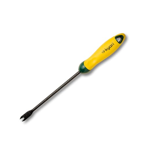 Image of Kyari Hand Weeder for Gardening | Durable Weed Remover Tool | Mini Hand Weeder for Lawn, Garden & Home Use | Rust-Resistant, Comfortable Grip