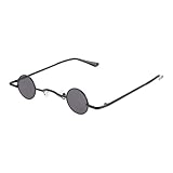 Housoutil Vintage Punk Sonnenbrille für Herren und Damen mit Rundem Metallrahmen und UV Schutz Modisch und Einzigartig für Sommer und Outdoor Aktivitäten