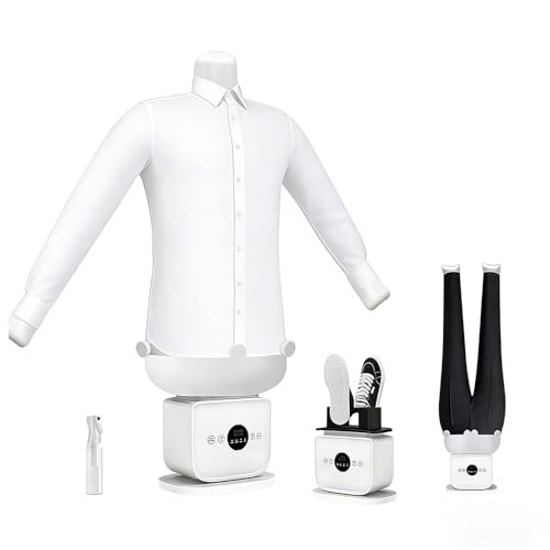 LYNNEYING Machine à repasser automatique gonflable,modèle humanoïde automatique amélioré,séchage et repassage rapides en 8 à 10 min,360° sans angle mort pour to-us types de tissus et chaussures(A)