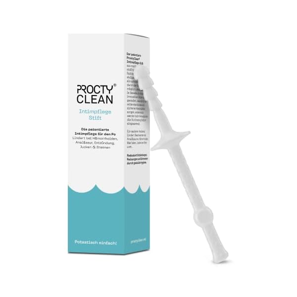 ProctyClean Intimpflege-Stift für den Po: Patentiert! Sanfte Analhygiene & Intimpflege für Frau & Mann. Hilfe bei…