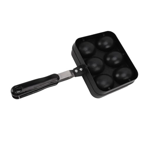 Pssopp Double Sided Takoyaki Grill Pan, Nonstick Coating, 6 Hole Design, for Takoyaki and Dumplings in Home Cooking - Image 8
