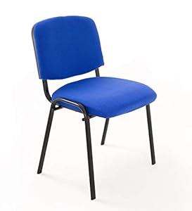Notek Gepolsterter Konferenzstuhl Blau 6er Set