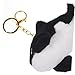 PartyKindom Plush Whale Keychain Hanging Bag Pendant Soft Stuffed Whale Plush Keychain Cute Ocean Animal Charm with PP Cotton Material