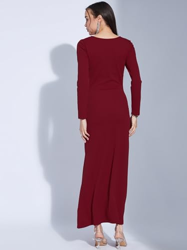 Image of Selvia Western Full Sleeve Long Dress Bodycon for Women