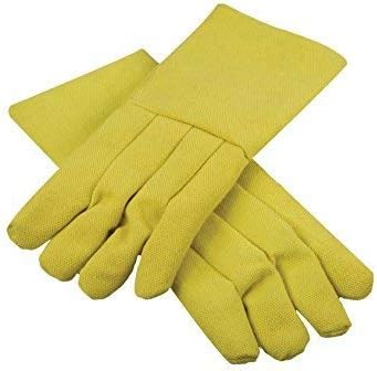 PMC Supplies LLC 14 Kevlar 22 oz Heat Resistant High Temperature Safety Gloves Jewelry Welding Soldering Furnace Melting Wool Lined Casting Gear