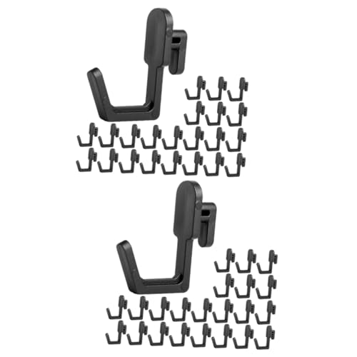 PRETYZOOM 2sets J-Shape Pegboard Hooks Tool Organizer Garage Workshop Accessories 30pcs*2