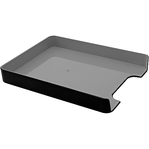 Bac à courrier ergonomique Advantus Fusion plateau bicolore compact - 3