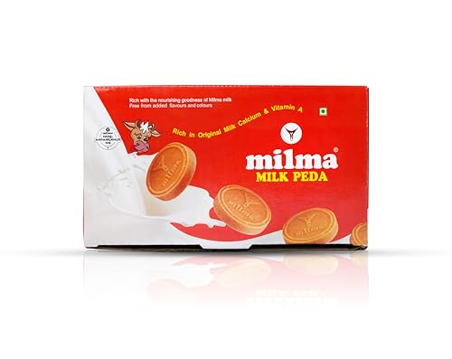 Milma Milk Peda, 700g Family Pack | Authentic Indian Mithai (Milk Fudge) | Perfect for Festivals & Gifting