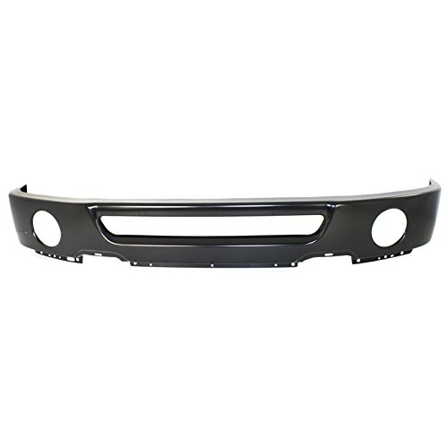 Crash Parts Plus Painted Black Steel Front Bumper for Ford F-150, Lincoln Mark LT - FO1002401