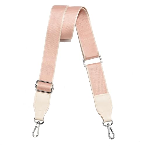 Image of Purse Straps Replacement Crossbody, Universal Wide Shoulder Strap for Bags Adjustable Straps for Handbags (Silvery Hardware)