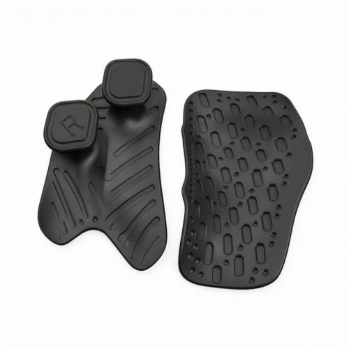 Yiju Silicone Grip Palm Guards for Gym, Black