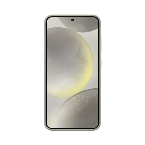Image of Samsung Galaxy S24 Standing Grip Phone Case, Protective Silicone Case Cover with Hand Strap, Kickstand, Durable Design, Soft Touch, US Version, EF-GS921CUEGUS, Taupe