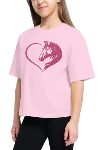 Horse Shirts for Girls Love Horses Shirt Youth Horseback Riding Casual Animal Graphic Tees 8-15 Year Old2